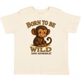 thumbnail image 3 of Inktastic Born to Be Wild Adorable Monkey Boys or Girls Toddler T-Shirt, 3 of 5