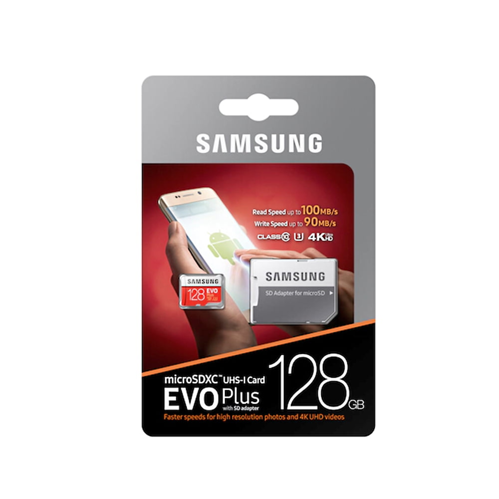 Microsdxc samsung 128gb. Карта памяти Samsung EVO Plus 128 ГБ (MB-mc128ka/eu). Карта памяти Micro SDXC+SD Adapter EVO Plus. Память Samsung EVO Plus + адаптер. Hoco карта памяти MICROSDHC 16gb.