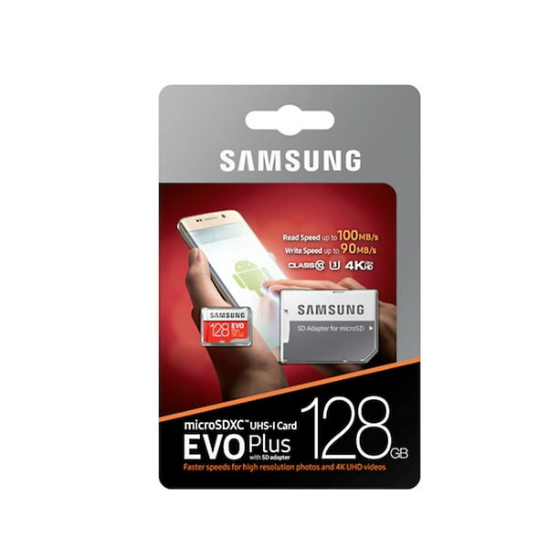 Carte mémoire Samsung MicroSDXC Classe 10 128 Go EVO Plus 
