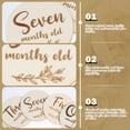 thumbnail image 4 of 6pcs Wooden Baby Milestone Cards Natural Monthly Milestone Mini Milestone Cards, 4 of 6