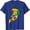 Blue, variant on Funny Graphic T-Shirt for Women Pizza Gamer Printed Crew Neck Tees (Blue S)