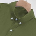 thumbnail image 7 of Maqroz Mens Fashion Tops Casual Short Sleeve Button Down Shirt Crinkle Texture Lightweight Vacation Holiday Resort Wear Essential, 7 of 7