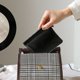 thumbnail image 4 of 1PC Mini bolsa de almacenamiento grande Bolsa de maquillaje multifuncional Monedero cero: 11,5 * 12 * 1 cm Negro medianoche, 4 of 5