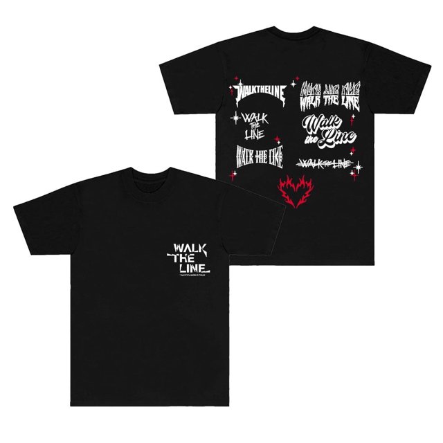 ENHYPEN Walk The Line World Tour Camisetas Cuello redondo Tops Moda unisex Camiseta de manga corta