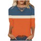 thumbnail image 2 of mfyjkho Tops De Tallas Grandes, Moda Y Ocio Para Mujer, Estampado, Cuello En V, Manga 3/4 Tops Para Mujer Xxxxxl, 2 of 5