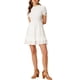 thumbnail image 2 of INSPIRE CHIC Vestido Mini A-Line de Verano con Volantes Texturizados para Mujeres Blanco XL, 2 of 7