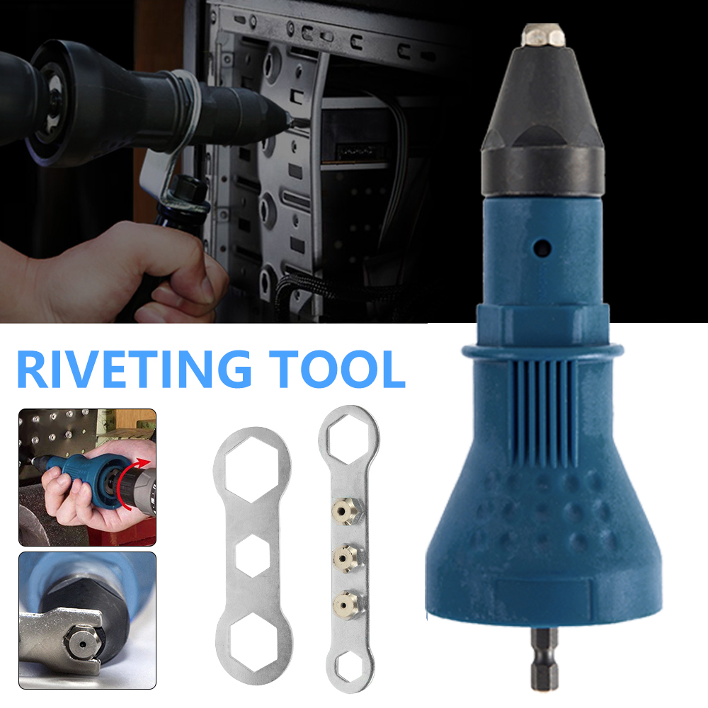 Buy Everso Riveting Gun Adapter,Rivet Drill Attachment,Rivet Drill