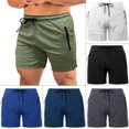 thumbnail image 2 of TFixol Pantalones cortos de fitness para hombre Pantalones cortos de playa de gimnasio de secado rápido Descanso de verano, 2 of 8