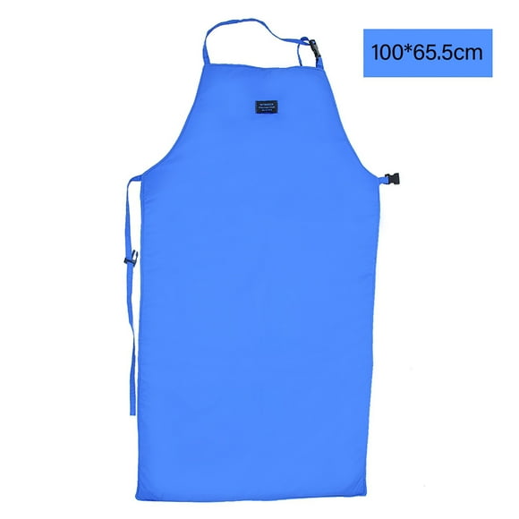 Delantal de seguridad criogénico para temperaturas ultrabaja, protector de nitrógeno, azul (100 x 65,5 cm)