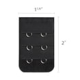 thumbnail image 3 of INSPIRE CHIC Women's 3 Rows 2 Hooks Underwear Bra Extender Brassiere Extension Hooks Strap Adapter Black-2 5, 3 of 5