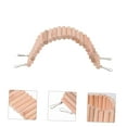 thumbnail image 4 of IBASETOY 1Pc Solid Wood Reptiles Hiding Cave Chocolate Multi-Function Small Pet Shelter Ladder, 4 of 6
