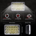 thumbnail image 2 of 2PCS 4"X6" LED Headlights High-Low Beam Fit For Chevy C10 Pickup 81-1987 Ford Truck, 2 of 9