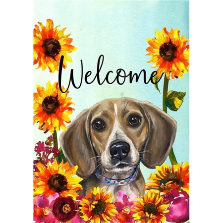 Best of Breed HH630071 Beagle Best of Breed HHS Welcome Garden Flag