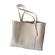 thumbnail image 4 of Bolso de mano de piel sintética para mujer, informal, moderno, ligero, para ir al trabajo Blanco, 4 of 9