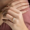 thumbnail image 4 of solitaire jewels 1CT Round Moissanite 3 Stone Engagement Ring For Women, 14K Yellow Gold, 4 of 5