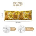thumbnail image 2 of KLL Ultra Soft Microfiber Body Pillow Cover/Pillowcases 20"x54" with Hidden Zipper Closure-Sunflowers1, 2 of 5