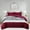 Burgundy, variant on Soft Printed Micromink Sherpa Comforter Set, 3-Piece Comforter Set – Fluffy Ultra Cozy, Warm, and Plush Reversible Comforter with 2 Pillowcase, Queen/King Size