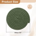 thumbnail image 2 of 4 Pcs Manteles Individuales Redondos Trenzados, 5.9" Manteles Tejidos para Mesa de Cocina para Decoración de Granja (Verde), 2 of 7