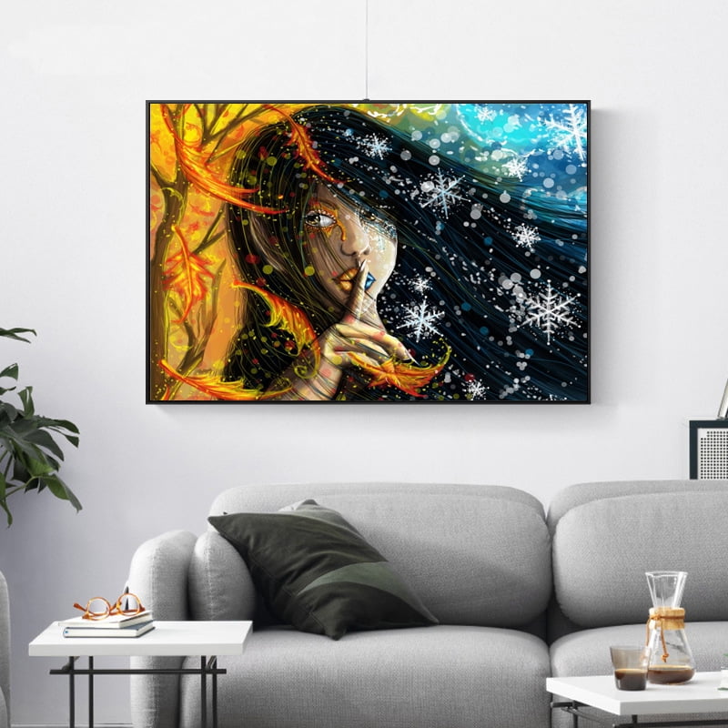 DIY 5D Diamond Painting Abstract Flower feilin Diamond Embroidery Rhinestone Painting Cross Stitch Kit Wall Art Decor 5D Diamond Painting by Number Kits Home Decor 33x25cm