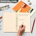 thumbnail image 4 of FORMRS 1-Subject Spiral Notebook 8" x 5" College Ruled 60 Refillable Sheet A5 Hard Cover, 2 Pack, Orange Glasses, 4 of 7