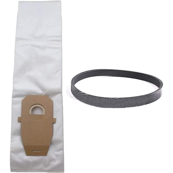 Replacement Part For Hoover CH50400 Platinum Upright, Type Q, 2PK Paper Bags With One Grooved Belt