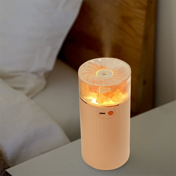 Gcvizuso Humidifier, Humidifier for Room, New Crystal Light Humidifier Home Portable Creative Crystal Aromatherapy Bedside Mini Ambient Humidifier Atomized Humidification, USB Desktop Bedroom Humi