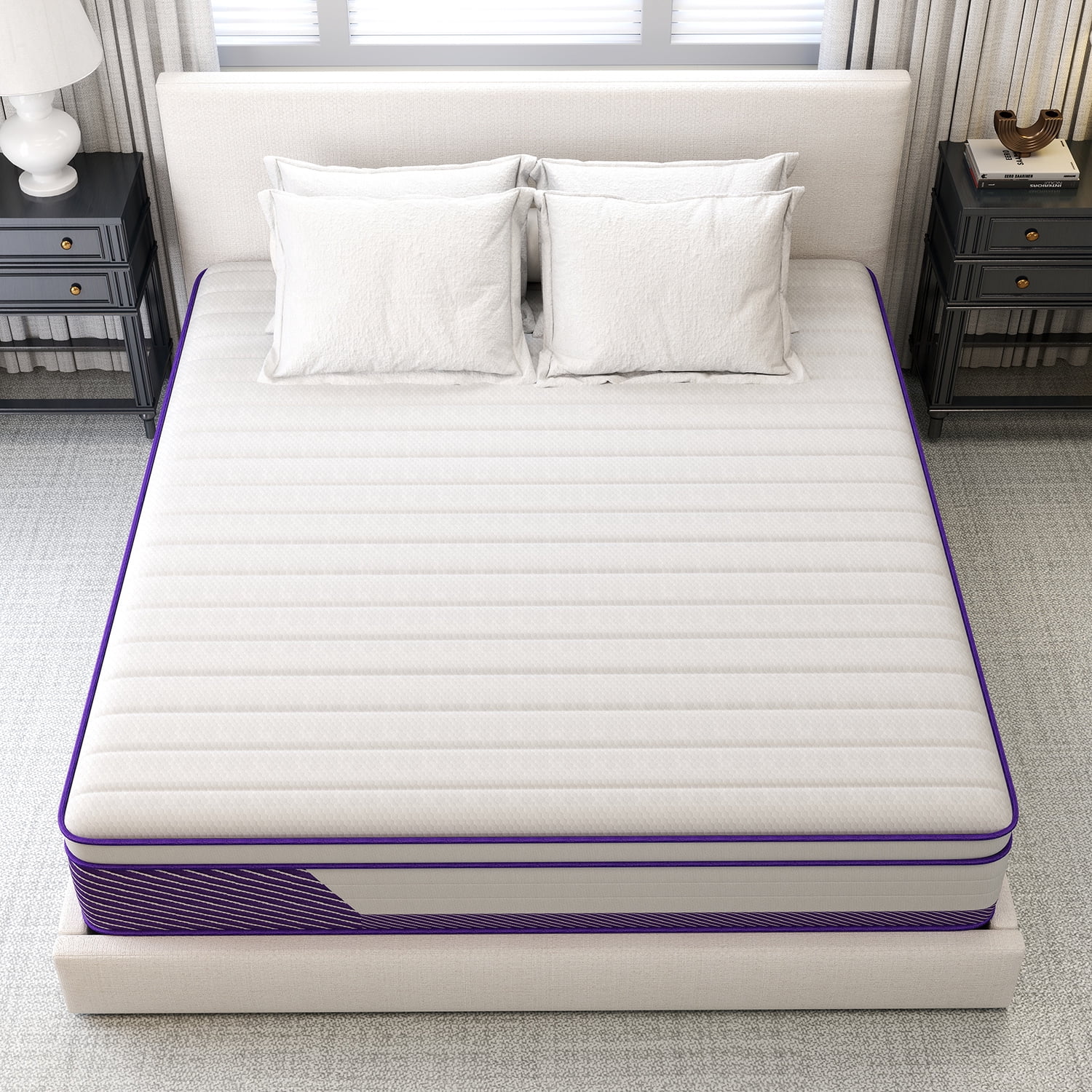 12 inch Twin Mattress,Hybrid Mattresses Medium Firm in a Box