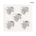 thumbnail image 4 of Heart Rhinestone Stickers Acrylic Crystal Gems Multipurpose Decorative Handheld Self-Adhesive Decorative Embellishments Clothes Scrapbooking DIY Crafts Necklace White, 4 of 6