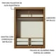 thumbnail image 5 of Ropero Closet Madesa Dallas Plus 2 Puertas Corredizas con Espejo 4 Cajones MM, 5 of 5