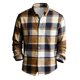 thumbnail image 4 of Ceisia Men's Casual Striped Half Button Round Neck Pullover with Pocket Daily Fashion Top Gift, 4 of 5