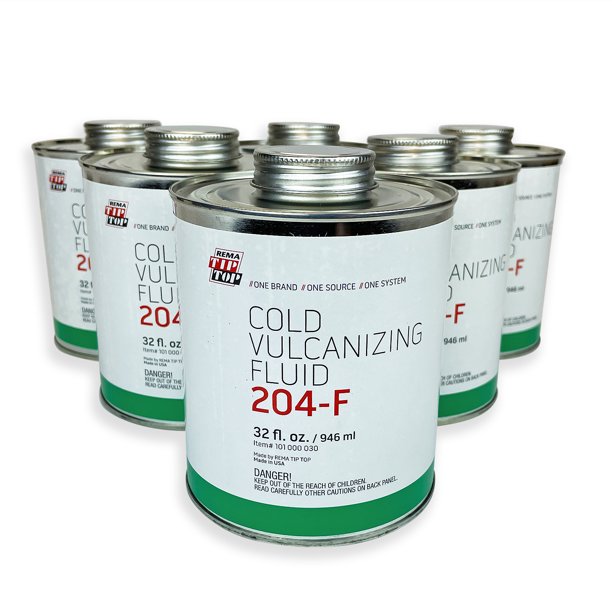 6 Cans REMA 204F 32oz Cold Vulcanizing Cement Tire Inner Tube Patch