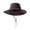 Coffee, variant on bestolf Bucket Hat Extra Large Brim Adjustable Fit Fisherman Hat Windproof Buckle Foldable Travel UV Blocking Hat (Navy Blue )