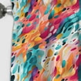 thumbnail image 2 of Designart "Abstract Wilderness in Hues I" Abstract Blackout Single Curtain Panel, 2 of 4