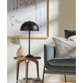 thumbnail image 2 of Rivet 21"H 2-Light Modern LED Metal Dome Table Lamp Painted Powder Coated Matte Black Finish, 2 of 6