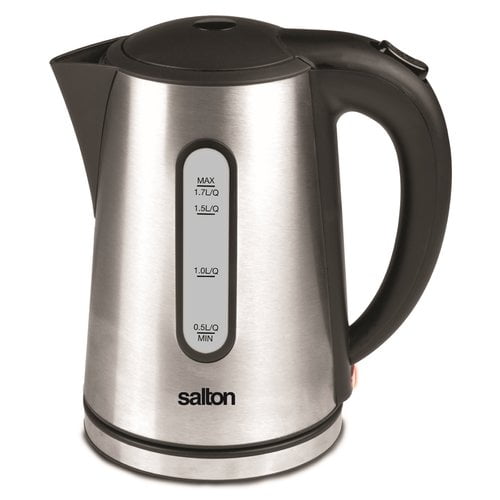 Salton 1.7 Qt. Stainless Steel Cordless Electric Tea Kettle Walmart