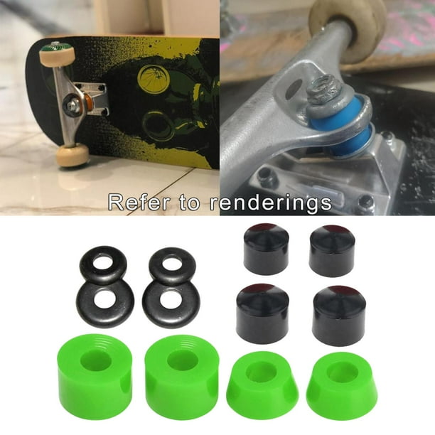 Copas independientes de reemplazo de buje de monopatín a prueba de golpes de PU resistentes al desgaste Verde Sharpla Bujes de monopatín