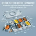 thumbnail image 5 of Cook With Color 8-Compartment Snackle Box, Charcuterie and Snack Container, Divided Serving Tray with Lids and Handle, Dishwasher Safe, Blue, 5 of 8