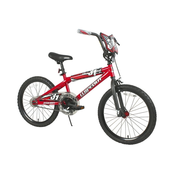 Dynacraft 20 Inch Wipeout Boys BMX Bike with Front Hand Brake, Red ...