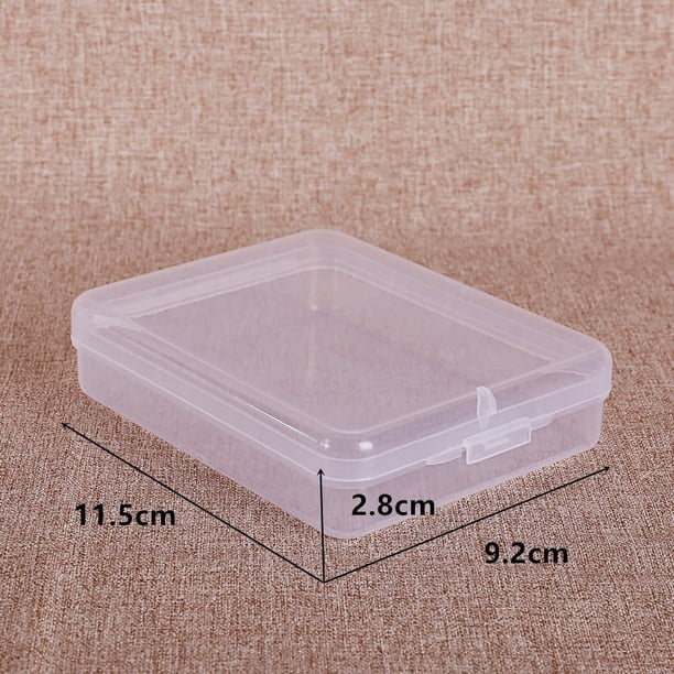 Caja de plástico transparente cuadrada Caja de almacenamiento de piezas rectangular cuadrada Caja de joyería Equipo de pesca Embalaje de flores de jabón Caja cuadrada