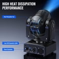 thumbnail image 4 of Luces LED móviles Moving Head DJ Lights U`King de 50 W (juego de 4), 4 of 7