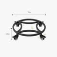 thumbnail image 2 of 2 Pack Dia.18.1" x 3.5" H Round Plant Caddy with Wheels, Fully Assembled, Heavy Duty Construction, 300 Lbs Capacity, Load-Bearing Wheels with Brakes, No Installation Required, 2 of 9