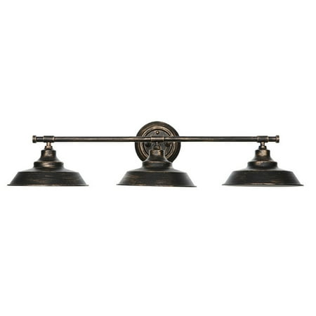 

Vanity Sconce Fixture Lamp Light Light 3 Shade Wall Bathroom Wall Mount Led Light Copper