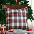 thumbnail image 3 of Christmas Pillow Covers 20x20 Set of 2 Buffalo Plaid Striped Christmas Pillow Red and White Christmas Decorations Throw Pillow Cover for Living Room Couch Sofa, 3 of 6