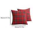 2 Pack Christmas Plaid Decorative Throw Pillow Covers Scottish Tartan Cushion Case for Farmhouse