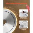 thumbnail image 3 of VEVOR Commercial Meat Slicer, 400W Electric Cutter, Removable 12" Carbon Steel Blade and Food Tray, 0-0.59" Adjustable Thickness Food Slicer Machine, ETL Approved, 3 of 9