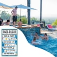 thumbnail image 1 of adviicd Decorative Swimming Pool Rules Signs, Indoor/Outdoor Aluminum Metals Signs, 1 of 5