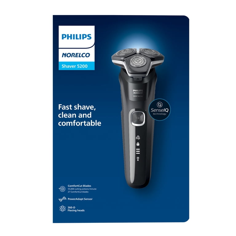 Philips Norelco Shaver 5200, Rechargeable Wet & Dry Shaver with