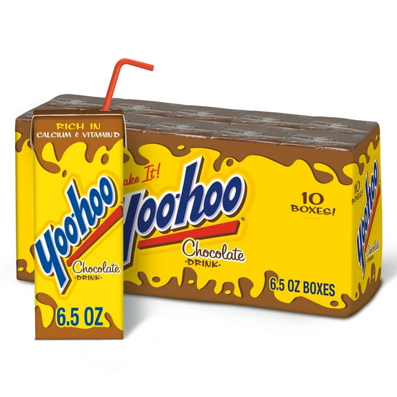Yoo-hoo Chocolate Drink, 6.5 fl oz, 10 Pack Boxes