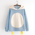 thumbnail image 4 of Lolmot Women's Cute Hoodie Long Sleeve Lovely Chick Shape Splice Sweatshirt Teen Girls Kawaii Cartoon Pullover Sweatshirts Casual Funny Tops, 4 of 5