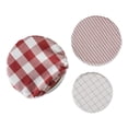 thumbnail image 2 of Assorted Barn Red Farmhouse Woven Dish Cover (Set of 3), 2 of 3